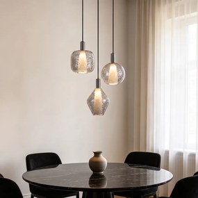 Candeeiro Suspenso de Design Metal Gun 3 Luzes - Ard