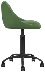 Cadeira de escritório veludo verde-escuro