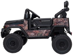 Jipe elétrico para Crianças Toyota FJ Cruiser 12V 4x4, Rodas Espuma EVA, Assentocouro ecológico Preto Camuflado