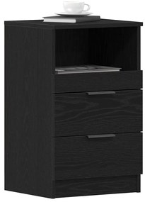 Camas de cabeceira vidaXL 2 pcs Carvalho Preto 40x35x65 cm Madeira eng