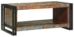 Mesa de Centro 90x50x38 cm Madeira Sólida Recuperada