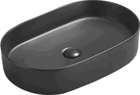Mexen Celia lavatório de bancada 60 x 38 cm, preto mate - 22206085