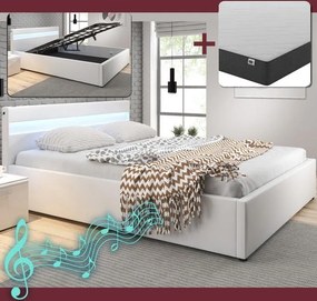 Cama Hidráulica com Arrumação e Sistema de Som "Barry" - 180x200 cm -