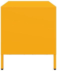 Móvel de TV 68x39x43,5 cm aço laminado a frio amarelo mostarda