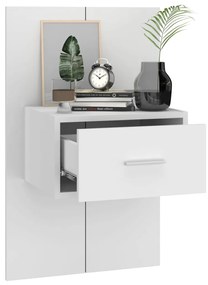 Mesa de cabeceira montagem na parede branco