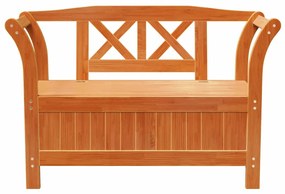 Banco de Armazenamento Para Jardim Acácia 119x76x44 cm Madeira Sólida