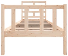 Estrutura de cama pequena solteiro 75x190 cm pinho maciço