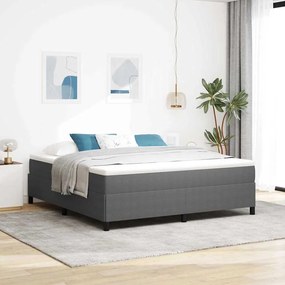 Cama vidaXL Cinza Claro 180x200 cm Tecido Corduroy