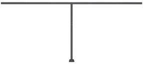 Toldo retrátil manual independente 500x300 cm antracite