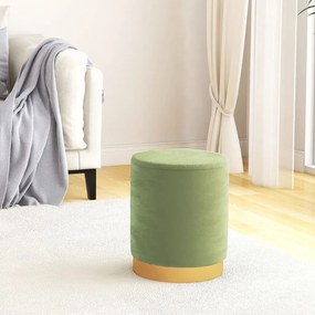 vidaXL Banqueta com arrumação redonda veludo 31 x 37 cm cor mostarda