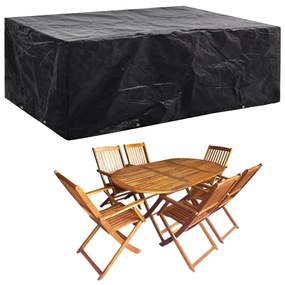 vidaXL Capa para mobiliário de jardim com 8 ilhós 242x162x100 cm