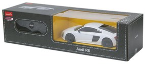 Carro Telecomandado Audi R8 2015 1:24 2,4GHz Branco