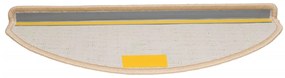 Tapetes de escada 15 pcs 65x21x4 cm creme