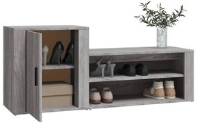 Sapateira 130x35x54 cm derivados de madeira cinzento sonoma