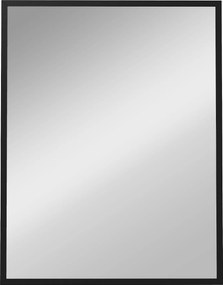 HOMCOM Espelho de Casa de Banho 70x90 cm Espelho de Parede Decorativo para Sala Entrada Corredor Horizontal ou Vertical Preto | Aosom Portugal