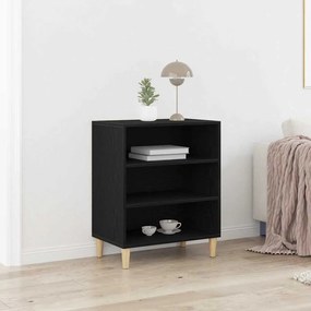Aparador vidaXL Preto Carvalho 57x35x70 cm Madeira de Engenharia