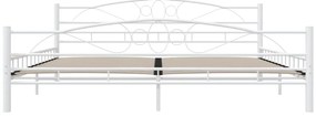 Estrutura de cama 200x200 cm metal branco