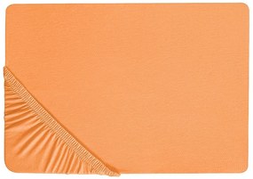 Lençol-capa em algodão laranja 140 x 200 cm JANBU Beliani