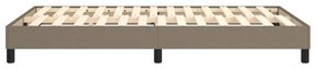 Estrutura cama sem colchão 120x200 cm tecido cinza-acastanhado