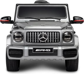 Carro elétrico para crianças até aos 5 anos Mercedes G63 AMG, 12V, bateria lítio, pneus de borracha, Controle remoto Cinzento