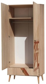 Guarda-roupa City – Multicolor – 80 cm x 190 cm x 45 cm