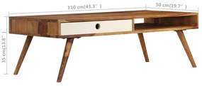 Mesa de centro 110x50x35 cm madeira de acácia maciça