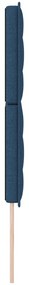 Cabeceira Linhas Design Azul 140 cm Tecido