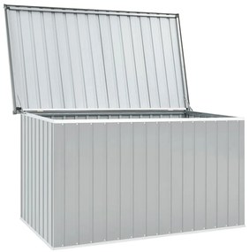 Caixa de arrumação para jardim 171x99x93 cm cinzento