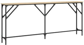 Mesa consola 180x23x75 cm derivados de madeira carvalho sonoma