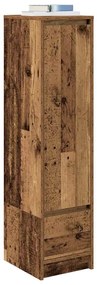 Armário alto 29,5x34x119,5 cm deriv. madeira madeira velha