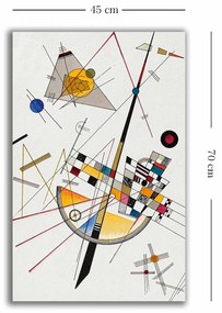 Tela Decorativa 4570KANDINSKY034 – Multicolor – 45 x 70 cm