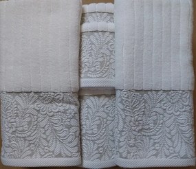 6 Toalhas de banho  jacquard - 550 gr/m2 -  100% algodão C/ Linho