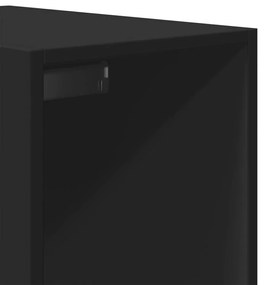 Roupeiro 30x50x200 cm derivados de madeira preto