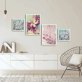 Pintura Decorativa em MDF com Moldura 4Pbct-05 – Multicolor – 136 x 75