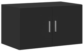 Armário de arrumação 70x42,5x225 cm derivados de madeira preto