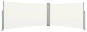 Toldo lateral retrátil, 160 x 600 cm, creme