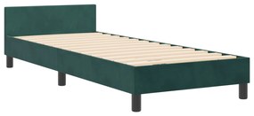 Estrutura de Cama vidaXL Verde Escuro 80x200 cm Veludo