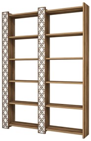 Estante City – Nogueira – 124,6 cm x 170 cm x 24,2 cm