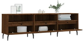 Móvel TV 150x30x44,5 cm derivados de madeira carvalho castanho