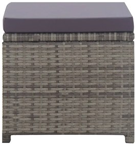 13 pcs conjunto jantar exterior vime e madeira acácia antracite