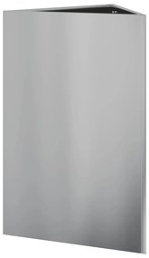Vaso/floreira de jardim triangular 50x43x75 cm aço galvanizado