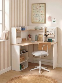 Secretária de canto com arrumação branco