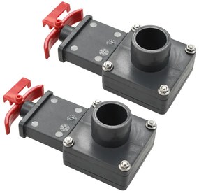 Válvula de regulação para piscina 2 pcs 38 mm