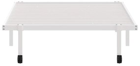 Estrutura de cama sem colchão Dobrável 100x200 cm aço branco