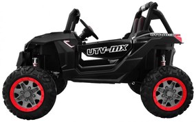 Carro elétrico para Crianças 2 Lugares Buggy SuperStar 2 x 12 V, 4x4 Com MP4, Rodas Espuma EVA, Assento	couro ecológico Preto