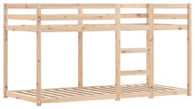 Beliche com cortinas 80x200 cm pinho maciço branco e preto