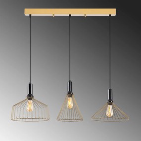 **** Candeeiro Suspenso Dear – Ouro Brilhante – 104 x 34 x 135 cm

**