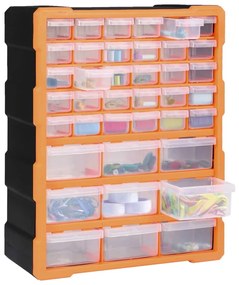 Caixa organizadora com 39 gavetas 38x16x47 cm