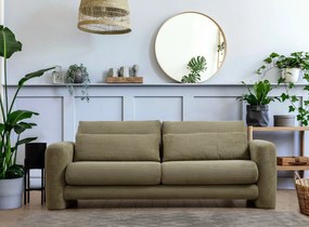 Sofá de 3 lugares Lily – Verde – 215x97x73 cm