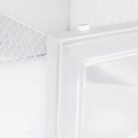 Conjunto de 18 caixas de sapatos empilháveis Transparente + branco